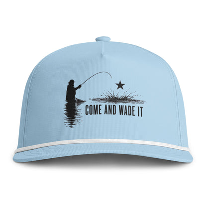 Come and Wade It Logo Snapback — Vintage Sunwashed Rope Hat