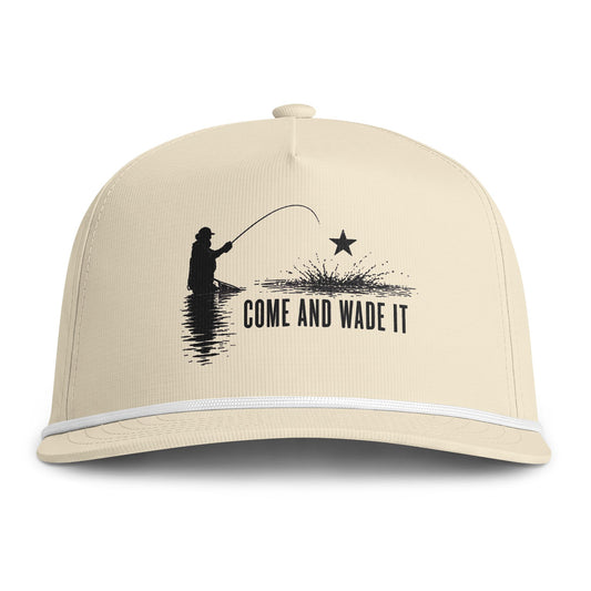 Come and Wade It Logo Snapback — Vintage Sunwashed Rope Hat